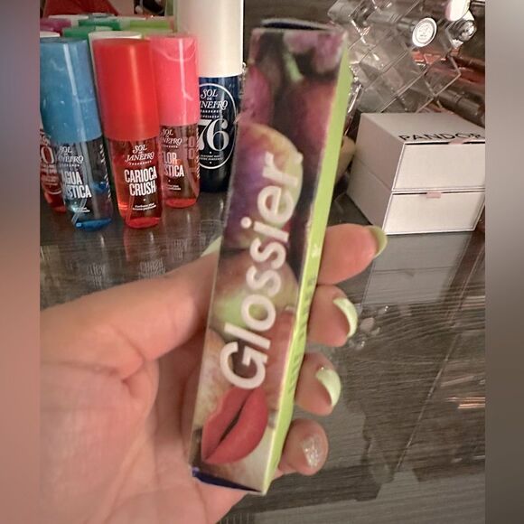 Glossier Balm Dotcom Lip Balm and Skin Salve Color: Wild Fig - sheer coral tint - Picture 8 of 10